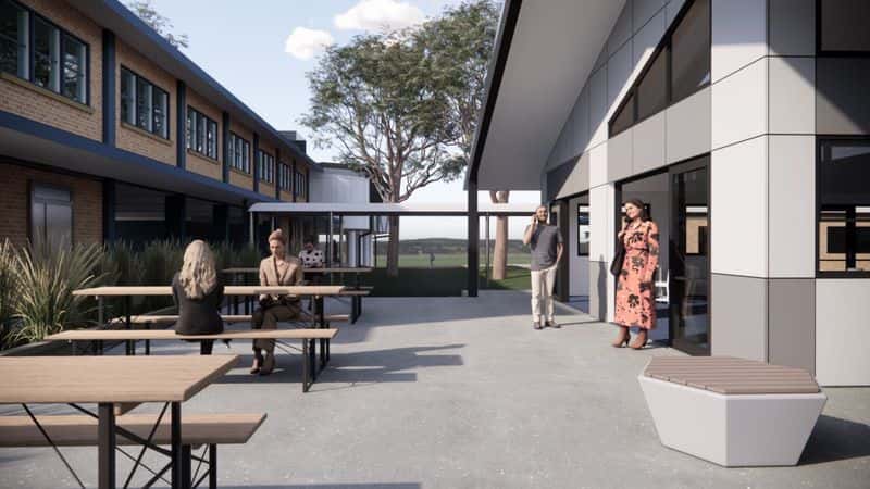 Staff courtyard