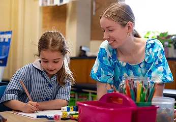 Teacher and student